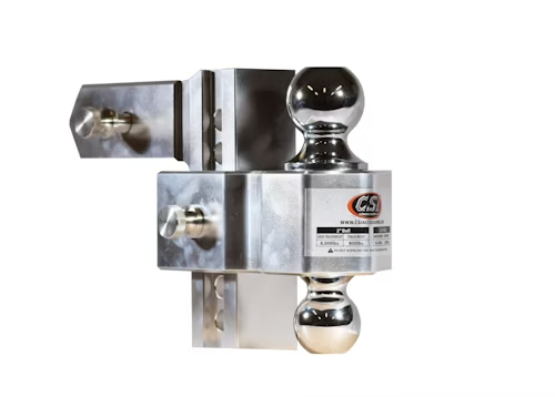 CSI 106256 Aluminum Adjustable Ball Mount – 6" Drop, Fits 2.5" Receivers