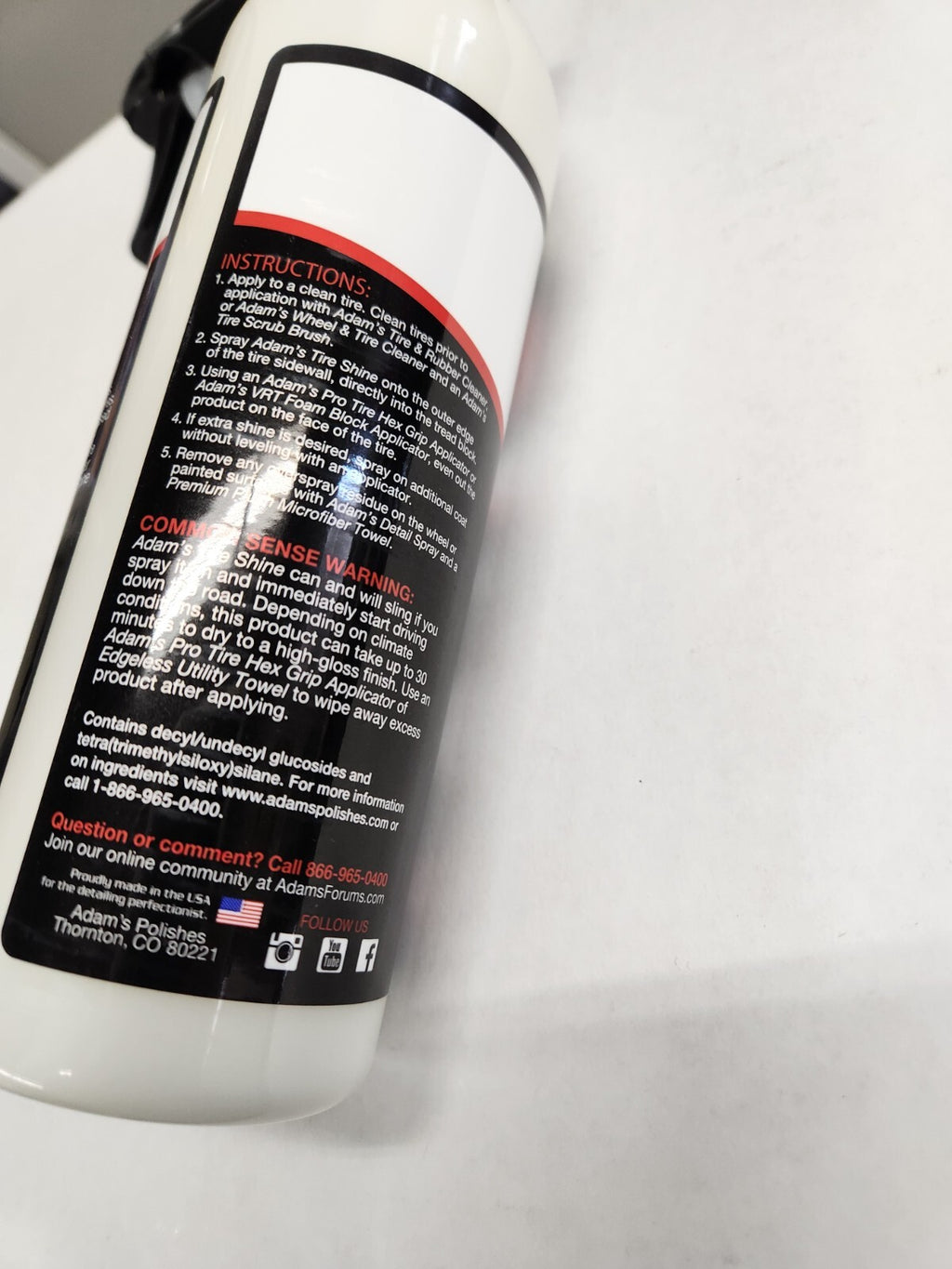 Adams Polishes Tire Shine 16 OZS