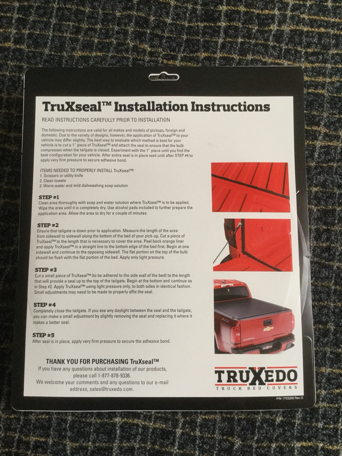 TruXedo 1703206 TruxSeal Universal Tailgate Seal 