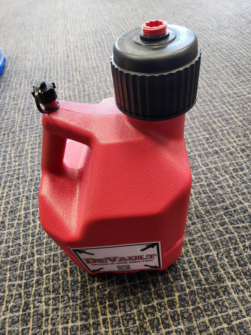DeVault 3 Gal. Fuel Jug with spout-Red or Yellow or Green