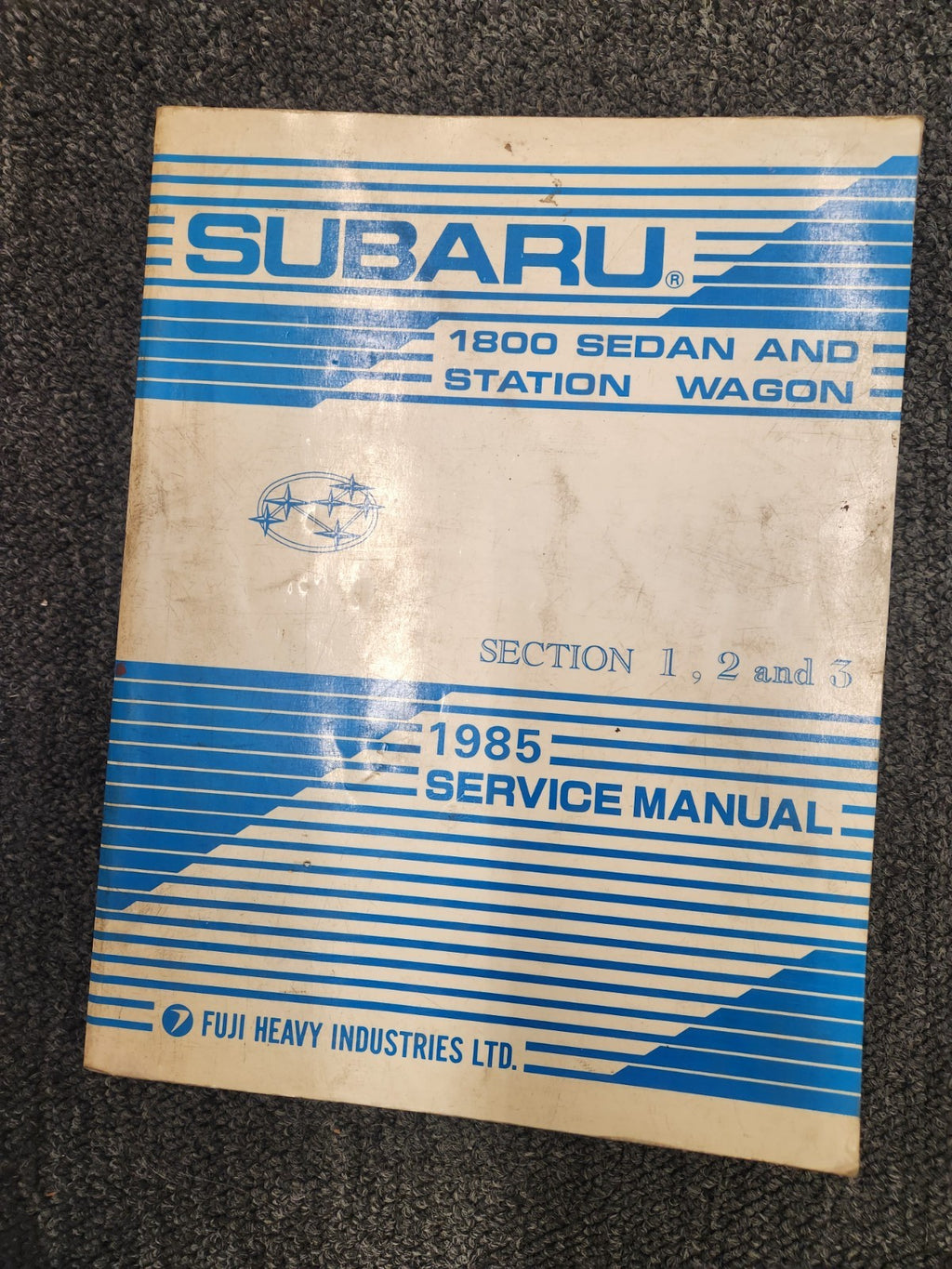 Subaru 1985 Service Shop Manual 1800 Sedan and Station Wagon