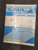 Subaru 1985 Service Shop Manual 1800 Sedan and Station Wagon