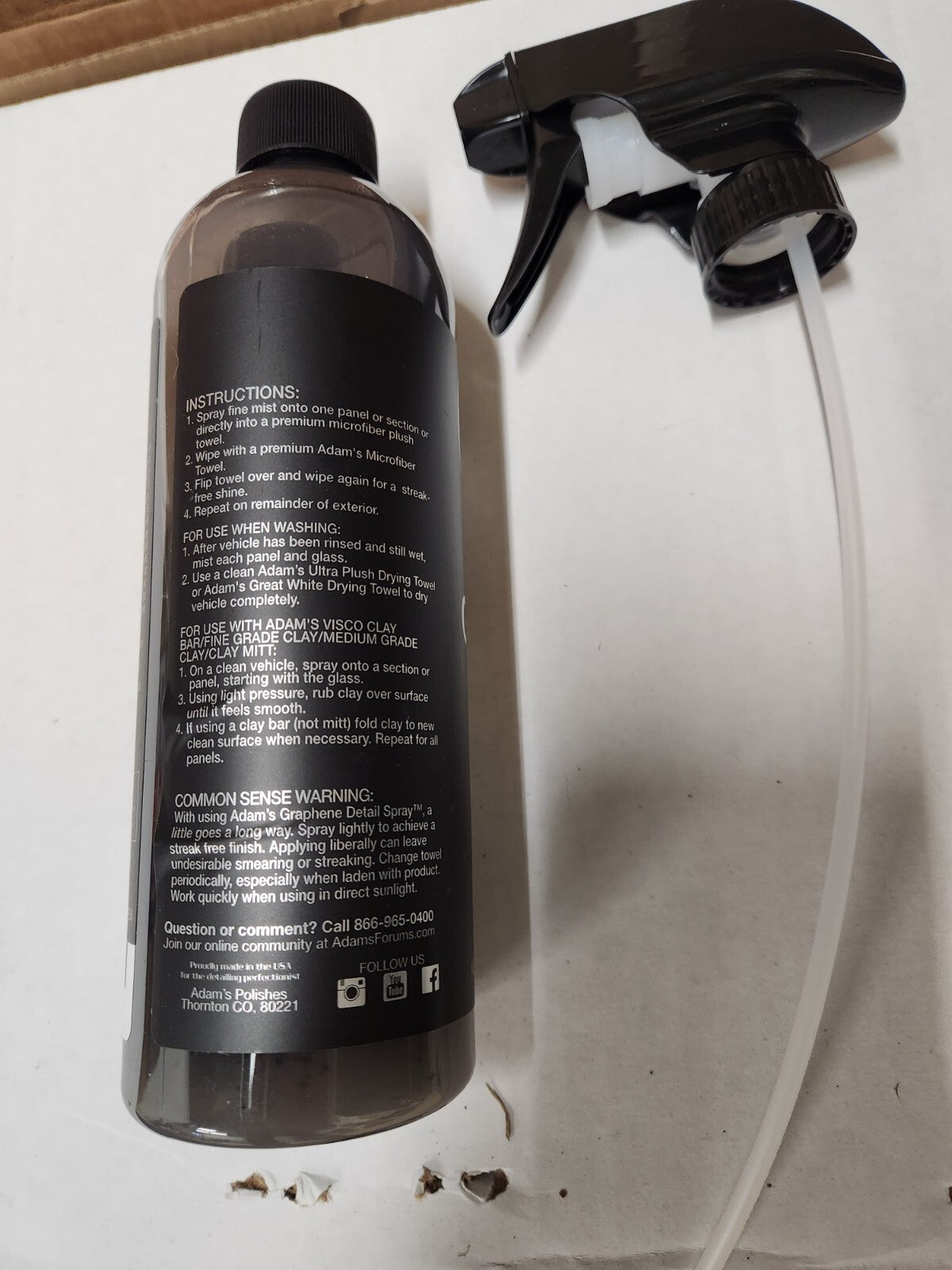 Adams Graphene Detail Spray 16 ozs