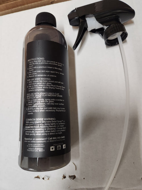 Adams Graphene Detail Spray 16 ozs