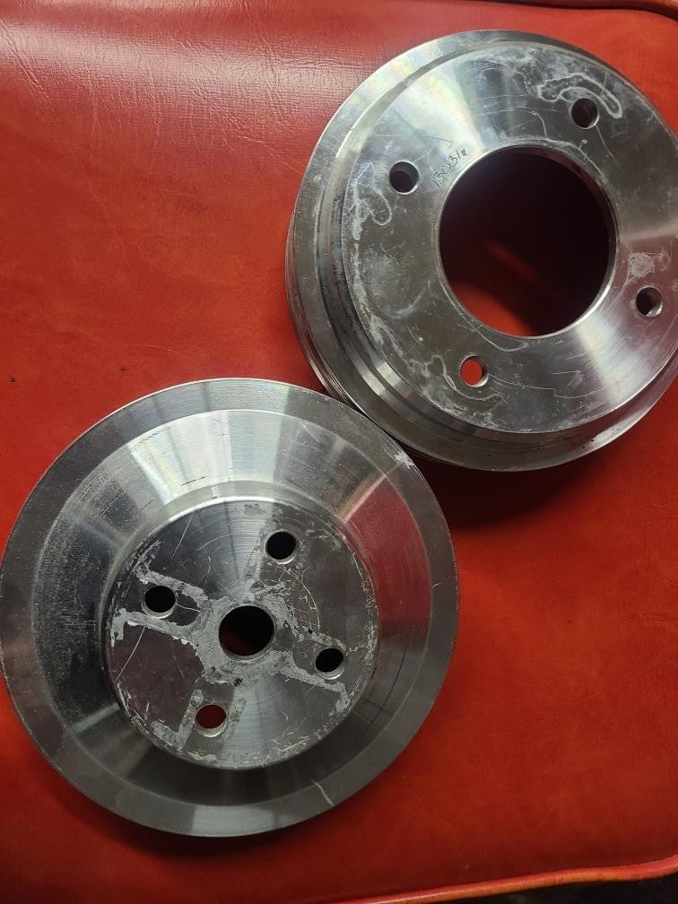 Big Block Chevy Crank and Water Pump Aluminum Pulleys