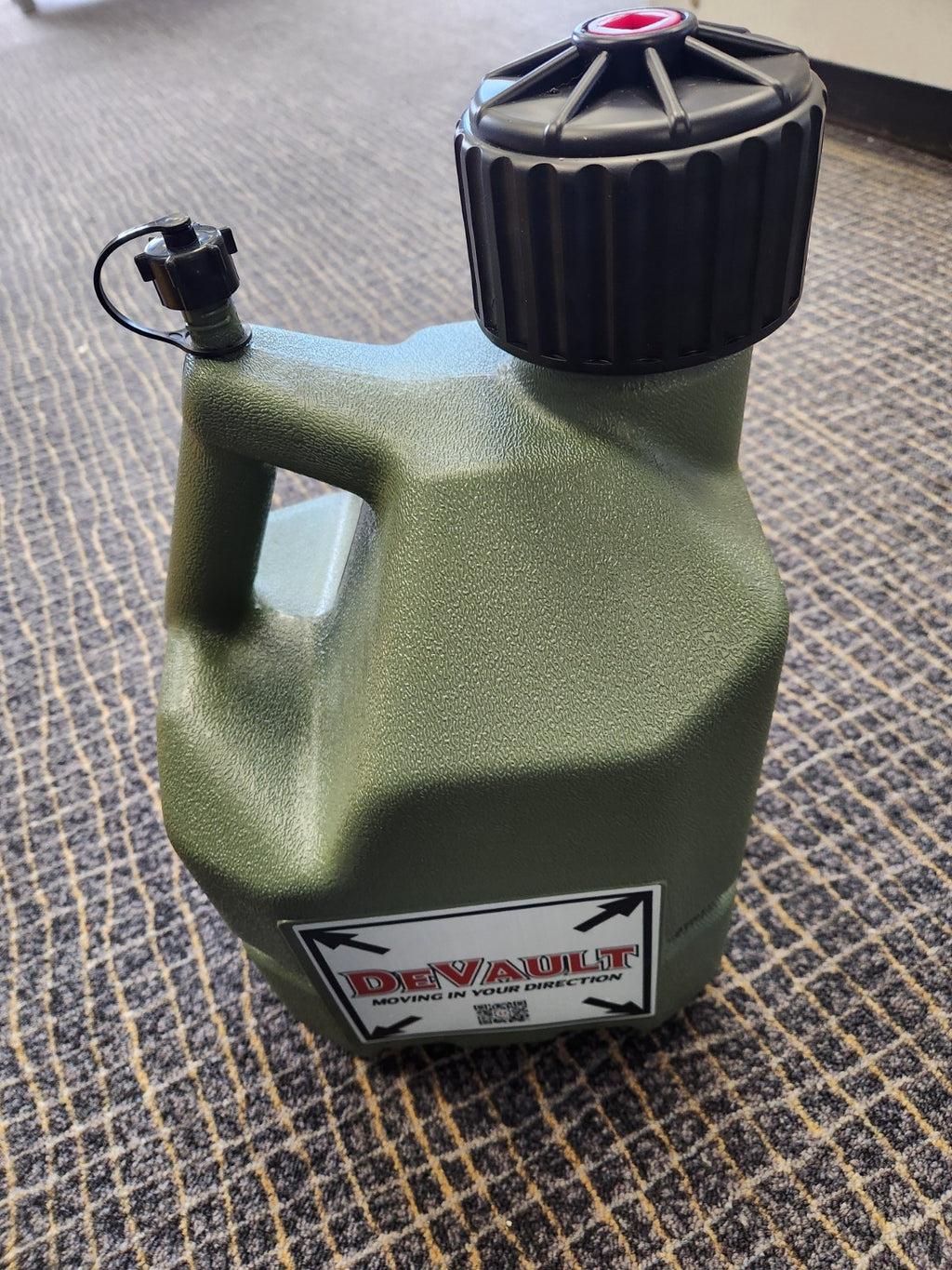 DeVault 3 Gal. Fuel Jug with spout-Red or Yellow or Green