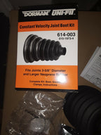 Dorman 614-003 Uni-Fit C.V. Joint Boot Kit Outer greater than 3.58 In. Diameter