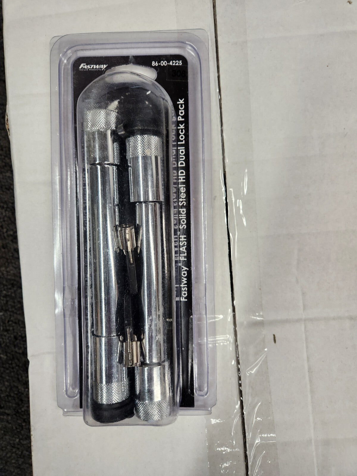 Fastway 86-00-4225 Flash Solid Steel HD Dual Lock Pack - 2 Keys