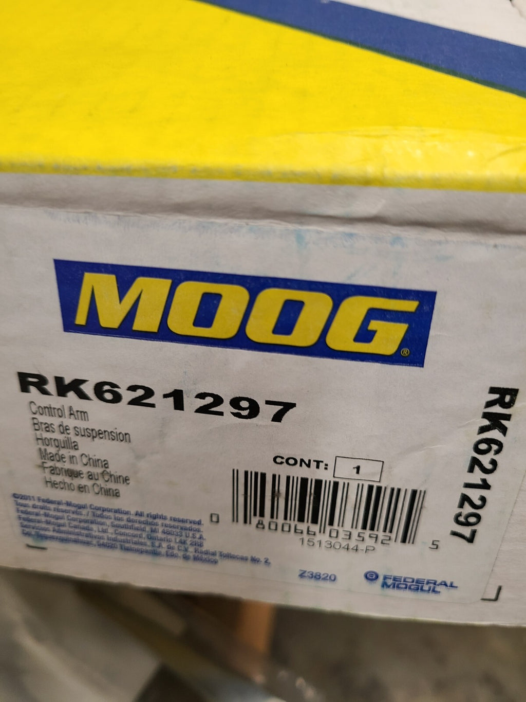 MOOG RK621297 Control Arm and Ball Joint Assembly Front Left Lower
