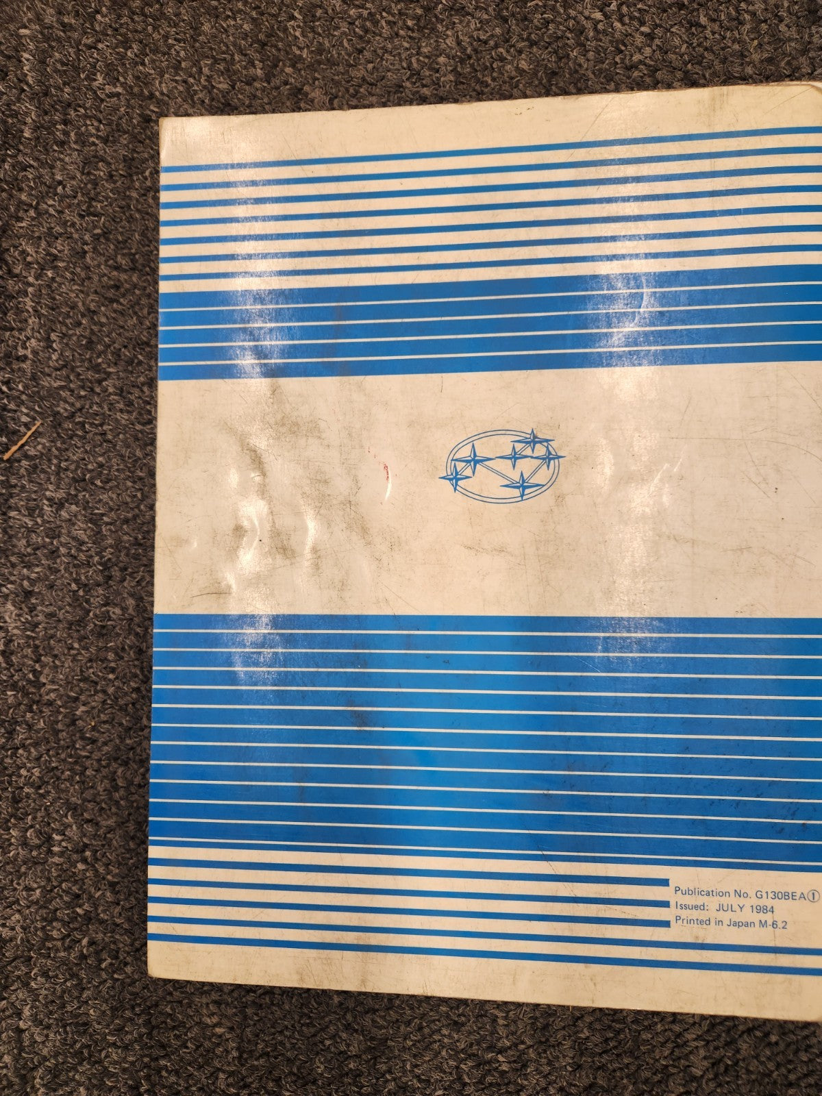 Subaru 1985 Service Shop Manual 1800 Sedan and Station Wagon