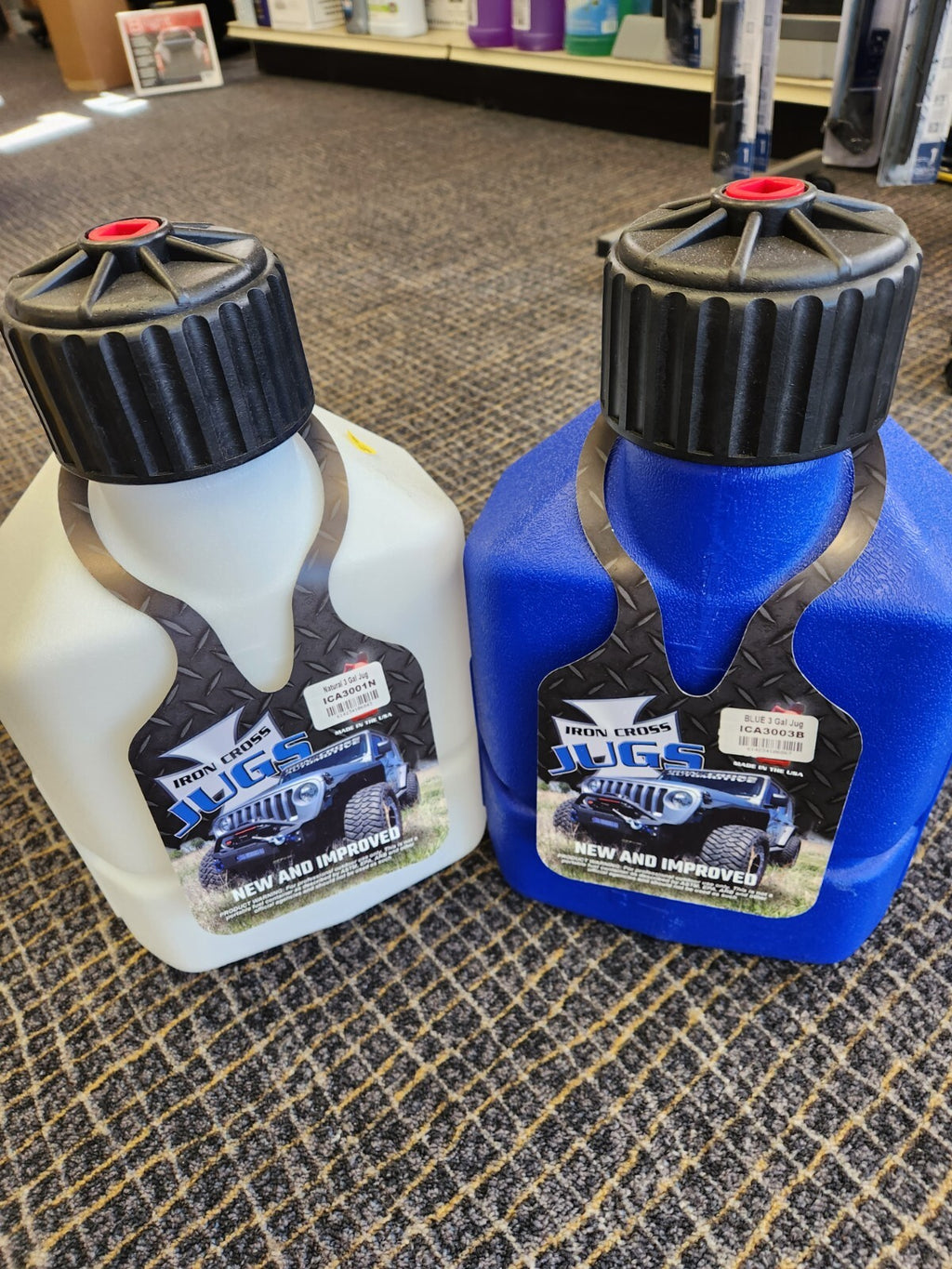 Iron Cross Jugs 3 Gal-Blue