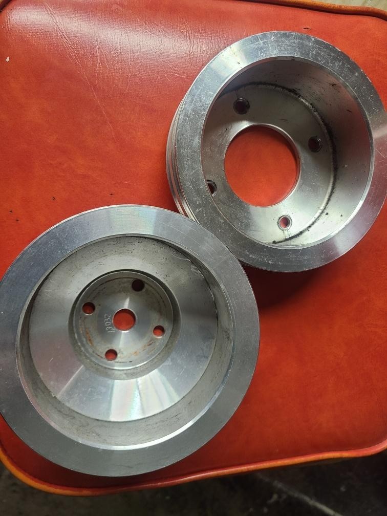 Big Block Chevy Crank and Water Pump Aluminum Pulleys