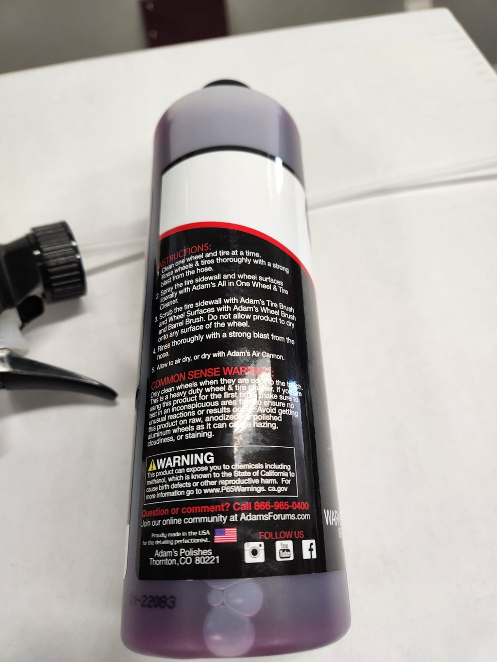 Adams Polishes Wheel and Tire Cleaner 16 OZS
