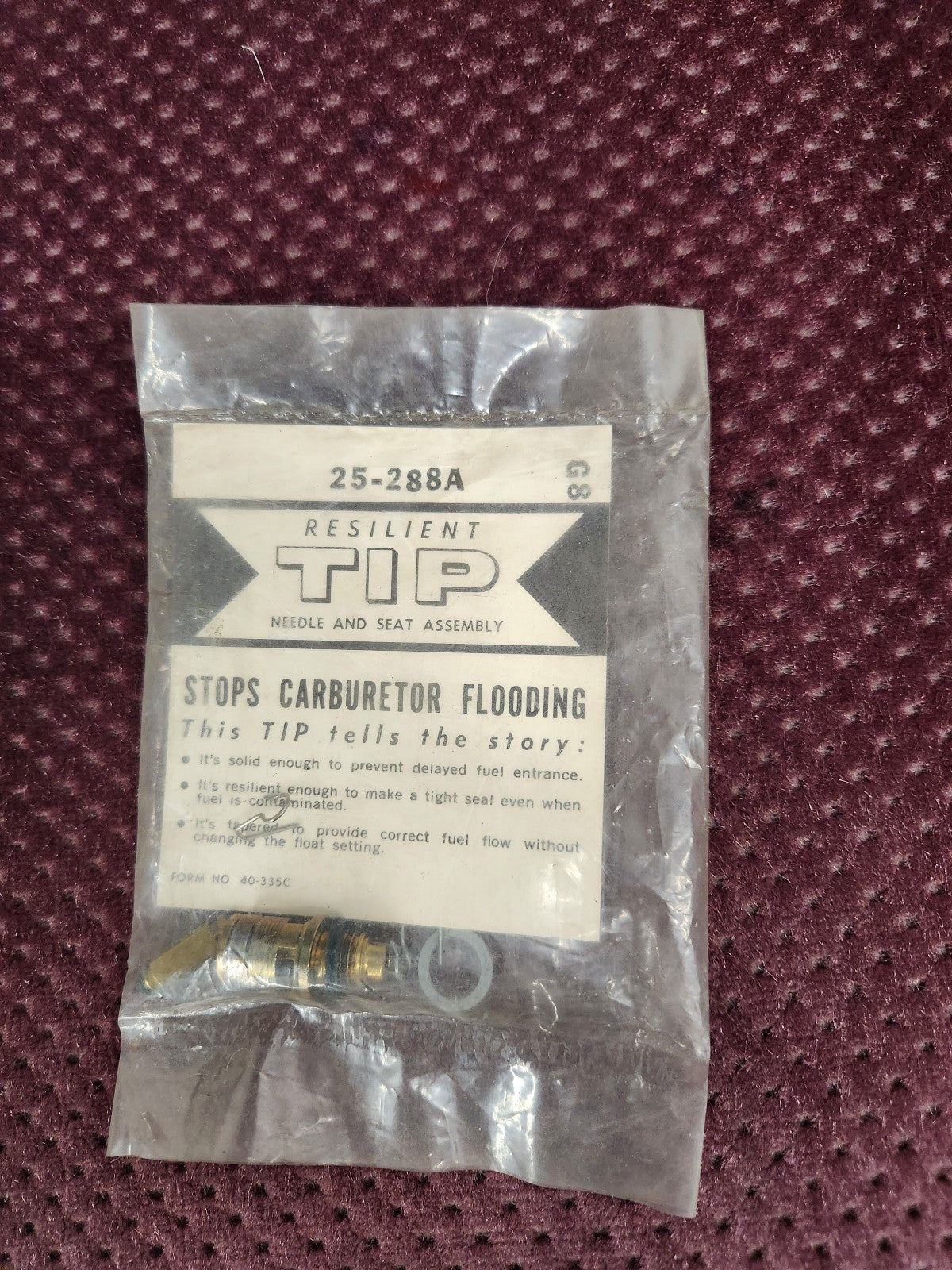 #25-288A Needle & Seat Assembly.
