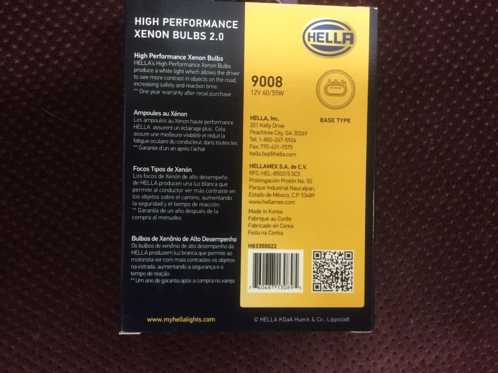 Hella High Performance Xenon Bulbs 2.0-9008-H83300022-Set