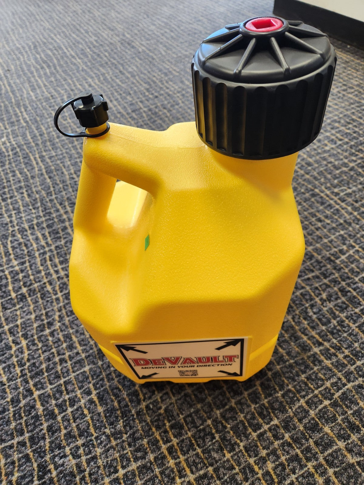 DeVault 3 Gal. Fuel Jug with spout-Red or Yellow or Green