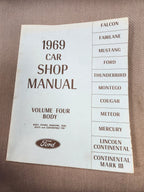 1969 Ford Car Shop Manual 5 Volume Set Falcon Fairlane Mustang Thunderbird EUC
