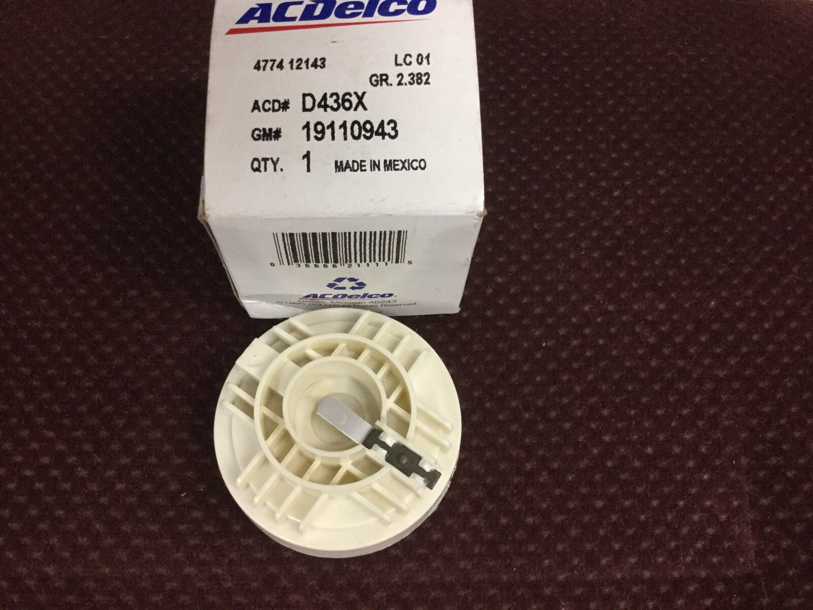 Genuine GM OEM  ACDelco D436X Ignition Lock-Disc Rotor 19110943 1985-1991