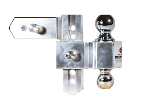 CSI 106258  Aluminum Adjustable Ball Mount – 8" Drop, Fits 2.5" Receivers