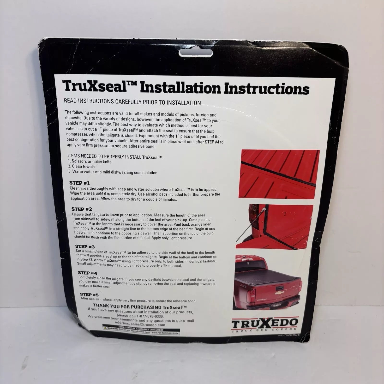 TRUXSEAL Universal Tailgate Seal 1703206